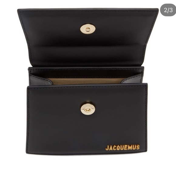 Jacquemus Black Mini Bag with Gold Accents - Picture 2 of 3